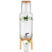 ДИСПЕНСЕР ДЛЯ НАПИТКОВ APS NORDIC WOOD D23СМ H60,5 7,5Л СТЕКЛО 10435