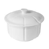 Чаша фарфор для супа CAMEO IMPERIAL WHITE с крышкой 180МЛ D8,3СМ H9,5СМ 210-334