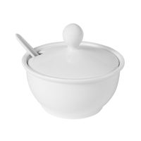 Соусник CAMEO IMPERIAL WHITE с крышкой с ложкой H9CM D7,7СМ 120МЛ 210-35