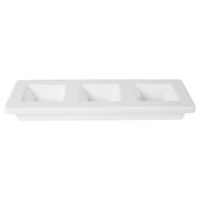 Менажница фарфор CAMEO SQUARE ACCESSORY 3-Х секционная 30,5Х11,5СМ H2,9СМ 710-A343S Менажница фарфор CAMEO SQUARE ACCESSORY 3-Х секционная 30,5Х11,5СМ H2,9СМ 710-A343S