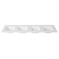 Менажница фарфор CAMEO SQUARE ACCESSORY 4-Х секционная 40Х11,5СМ H2,9СМ 710-A344S Менажница фарфор CAMEO SQUARE ACCESSORY 4-Х секционная 40Х11,5СМ H2,9СМ 710-A344S