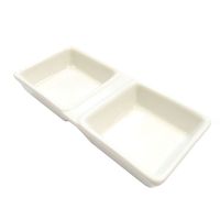 Менажница фарфор CAMEO SQUARE ACCESSORY 2-Х секционная 13Х6СМ H2,3СМ 713-013