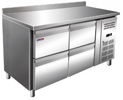 Стол с охлаждаемым шкафом COOLEQ GN2240TN БОРТИК 4 ящика Стол с охлаждаемым шкафом COOLEQ GN2240TN БОРТИК 4 ящика