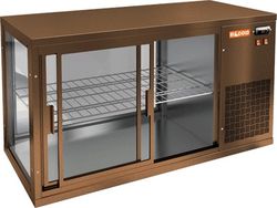 ВИТРИНА ХОЛОДИЛЬНАЯ НАСТОЛЬНАЯ HICOLD VRL 1300 R BRONZE
