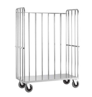 ТЕЛЕЖКА-СТЕЛЛАЖ ОЛДАК ДЛЯ ПРАЧЕЧНОЙ ИЗ НЕРЖ. ТП 21.1 