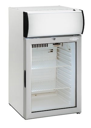 Шкаф холодильный со стеклом TEFCOLD FS80CP с креплением к стене Шкаф холодильный со стеклом TEFCOLD FS80CP с креплением к стене