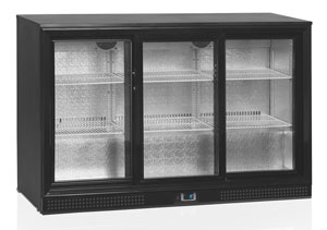 Шкаф холодильный со стеклом TEFCOLD DB300S-3 барный черный Шкаф холодильный со стеклом TEFCOLD DB300S-3 барный черный