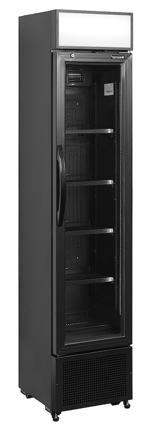 Шкаф холодильный со стеклом TEFCOLD FSC175H BLACK Шкаф холодильный со стеклом TEFCOLD FSC175H BLACK