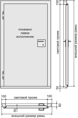 TELEDOOR Распашная дверь BT 6 TELEDOOR Распашная дверь BT 6