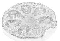 Блюдо для устриц DIAMANTE прозрачное 34см 6244.1