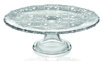 Подставка для торта на ножке ARABESQUE прозрачная 26см 7410.1