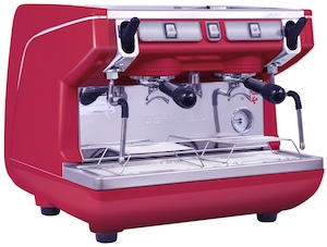 Кофемашина рожковая NUOVA SIMONELLI APPIA LIFE COMPACT 2GR S 220V высокая группа полуавтомат красная