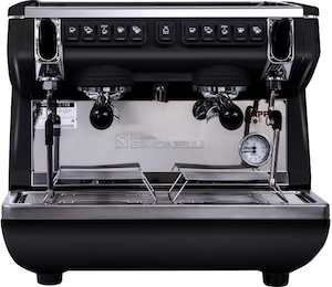 Кофемашина рожковая NUOVA SIMONELLI APPIA LIFE COMPACT 2GR V 220V высокая группа автомат черная