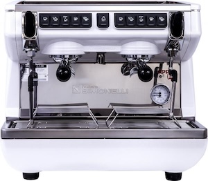 Кофемашина рожковая NUOVA SIMONELLI APPIA LIFE COMPACT 2GR V 220V высокая группа автомат белая