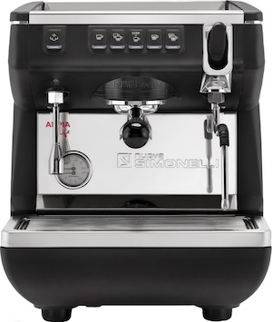 Кофемашина рожковая NUOVA SIMONELLI APPIA LIFE 1GR V 220V высокая группа автомат черная