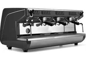Кофемашина рожковая NUOVA SIMONELLI APPIA LIFE 3GR V 220V высокая группа автомат чёрная