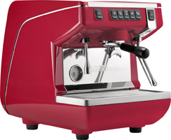 Кофемашина рожковая NUOVA SIMONELLI APPIA LIFE 1GR V 220V высокая группа автомат красная