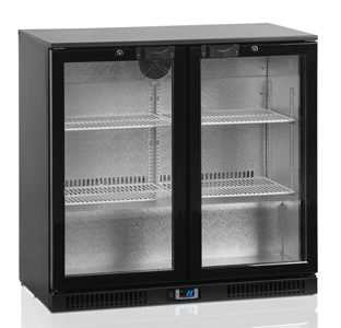 Шкаф холодильный со стеклом TEFCOLD DB200H-I барный черный